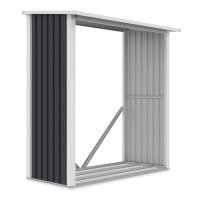 Zahradní přístřešek DENVER 182x89cm Cold Grey - Hardmaister