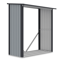 Stojan na dřevo DENVER 182x89cm světle šedý - Hardmaister