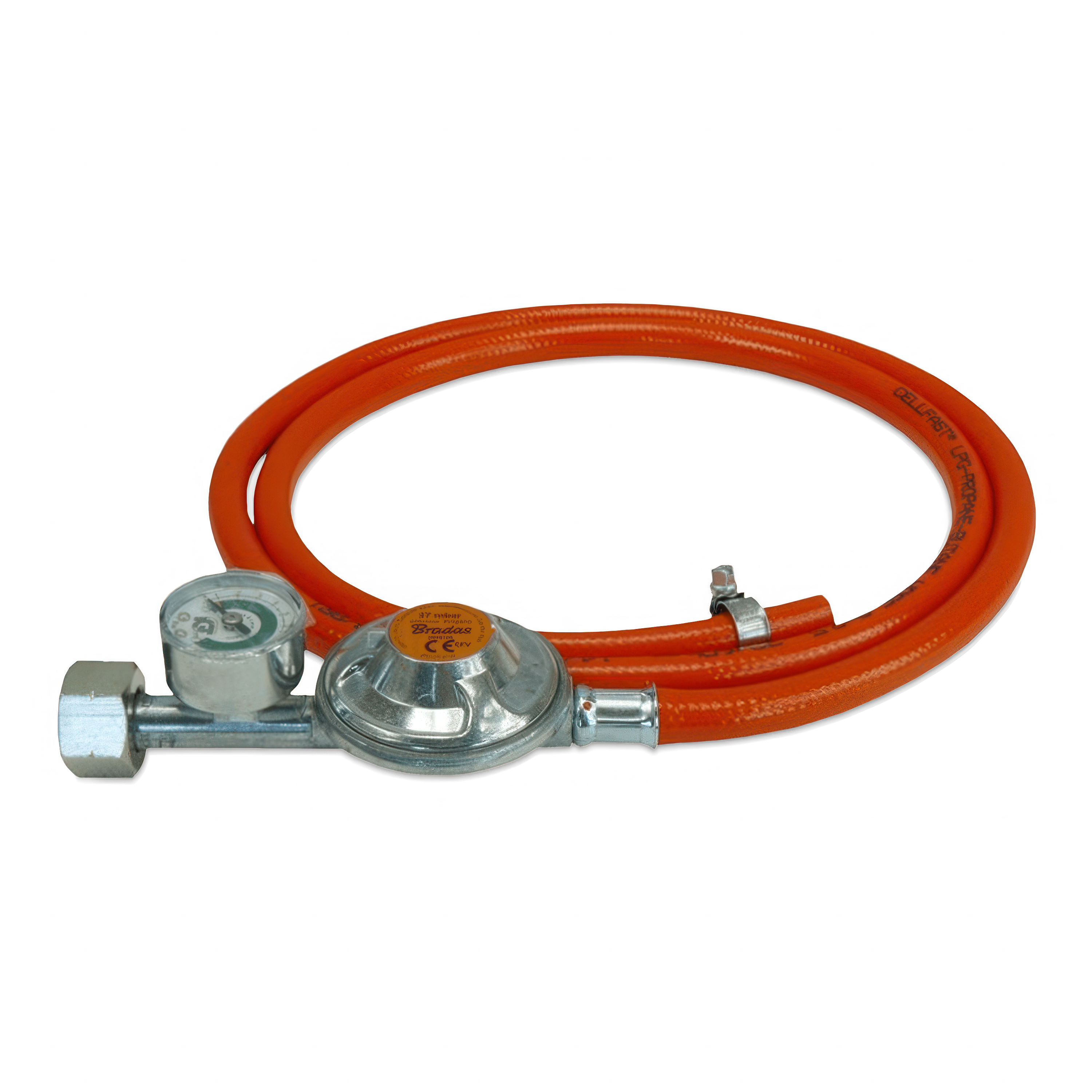 Sada pro připojení plynu ke grilu s manometrem - BRADAS