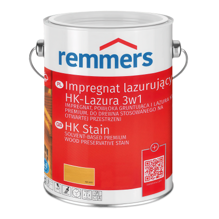 impregnat lazurujący w metalowym wiadrze