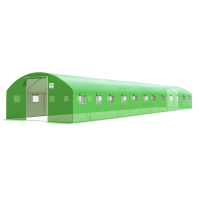 Fóliový tunel DVOŘEJNÉ dveře 4x12x2 - 48m2 12 sekcí Zelená