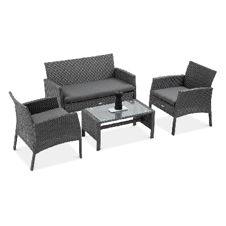 Zestaw z technorattanu SAN MARINO Grey