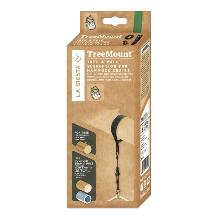 zestaw montażowy fotela wiszącego w kartonowym opakowaniu