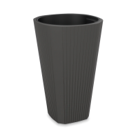 Vysoký zahradní květináč MUZA 39x60cm antracit - LAMELA