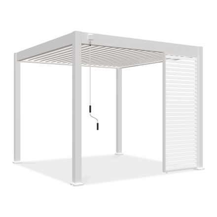 Panel żaluzjowy poziomy do pergoli ELEGANCE/DELUXE/FUSION 1 m White - Gutroof