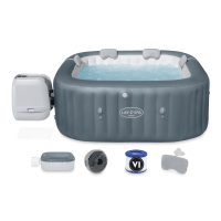 Hawaii HydroJet Pro square Jacuzzi 1,8 x 1,8 x 0,71 m - BESTWAY 60031