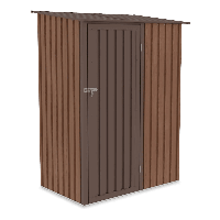 Zahradní pozinkovaná ocelová skříň KENT 143x89cm Ořech - HARDMAISTER