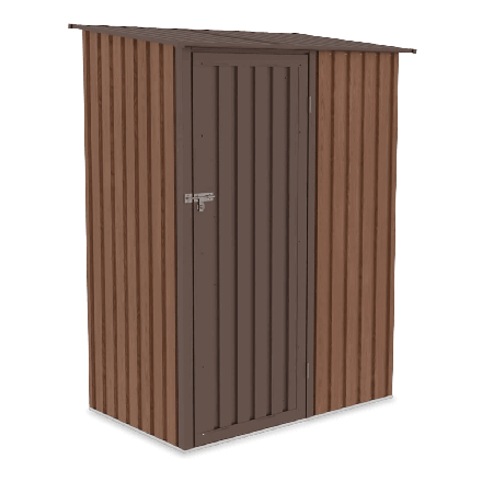 Zahradní pozinkovaná ocelová skříň KENT 143x89cm Ořech - HARDMAISTER