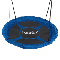Dětská houpačka Ø 110 cm, modrá - Fuunky