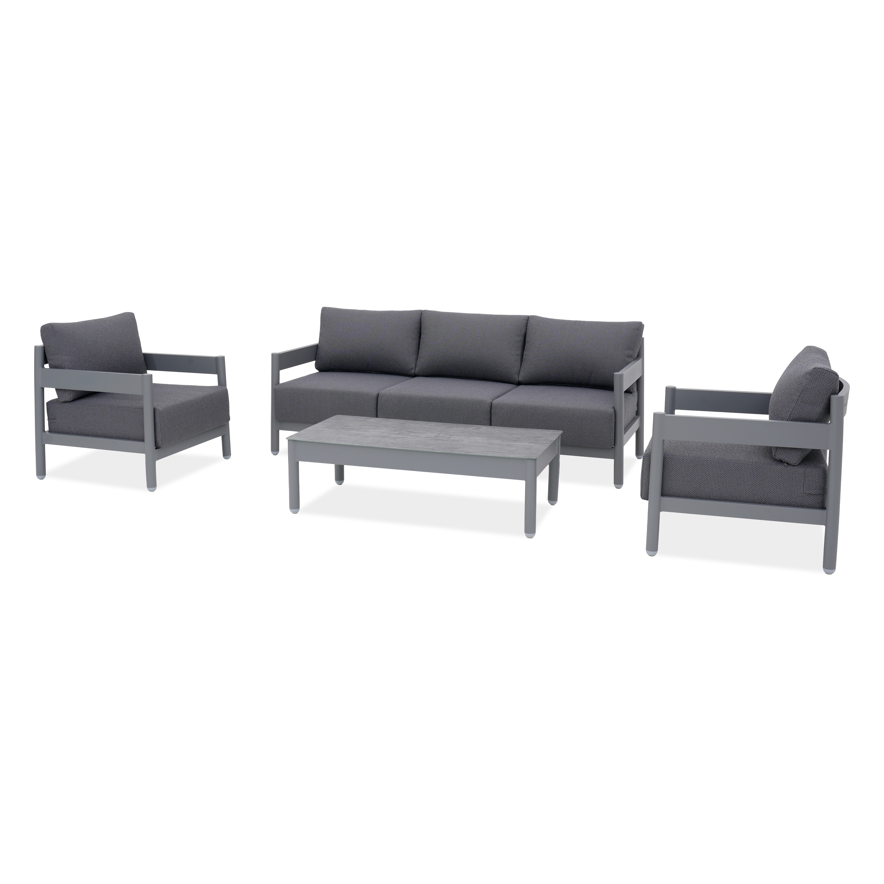 Hliníkový nábytkový set TREVIO CAFFE Grey - FURRORE