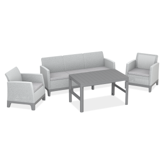 Zahradní set Keter SCANDI MAX 3/LYON, šedý