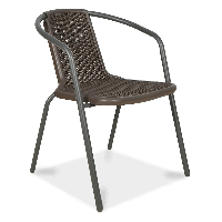 SIMPLE Hnědá zahradní židle