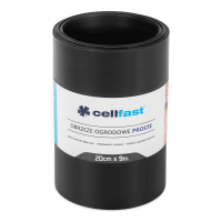 Zahradní obruba rovná 20 cm x 9,0 m černá Cellfast