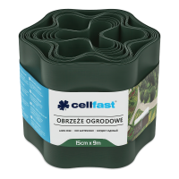 Zahradní obruby 15 cm x 9,0 m Tmavě zelená Cellfast