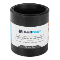 Zahradní obruba rovná 15 cm x 9,0 m černá Cellfast