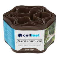 Zahradní obruba 10 cm x 9,0 m hnědá Cellfast