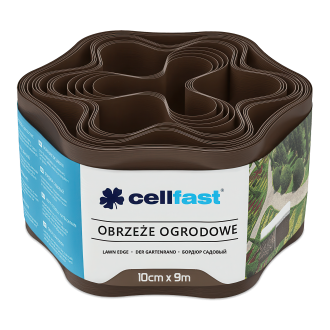 Zahradní obruba 10 cm x 9,0 m hnědá Cellfast