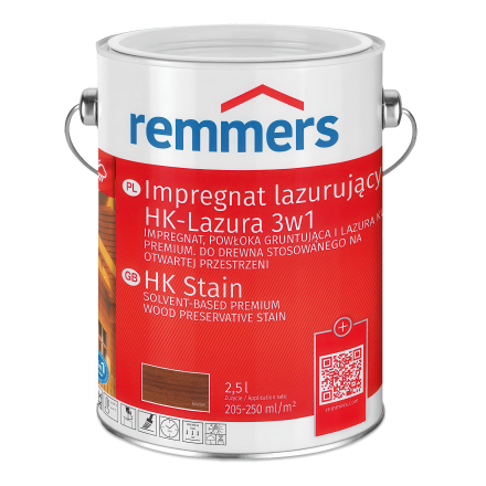 impregnat lazurujący w czerwonym wiadrze