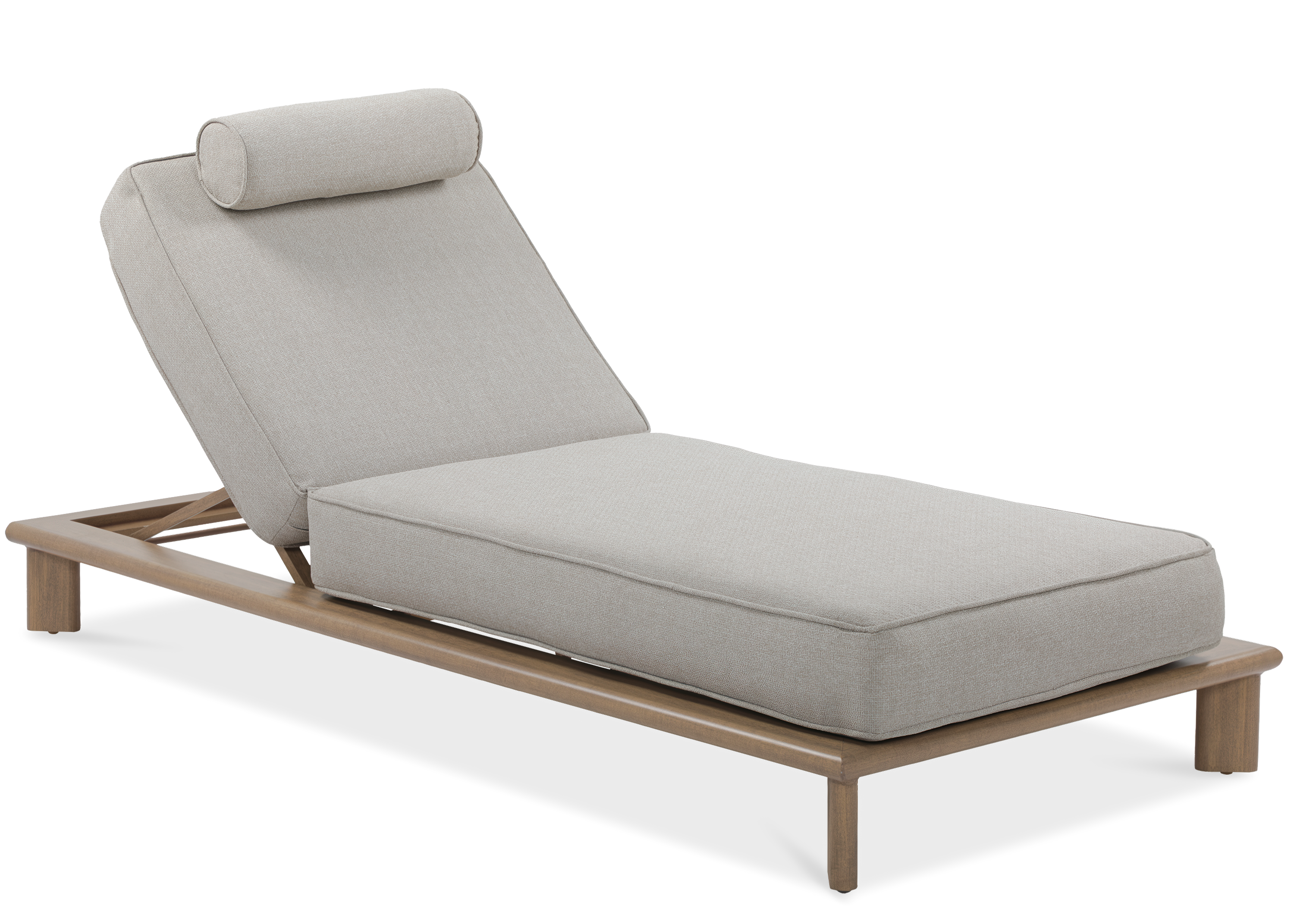 Zahradní lehátko s polštářem MAGELLAN Wood Look - Furrore