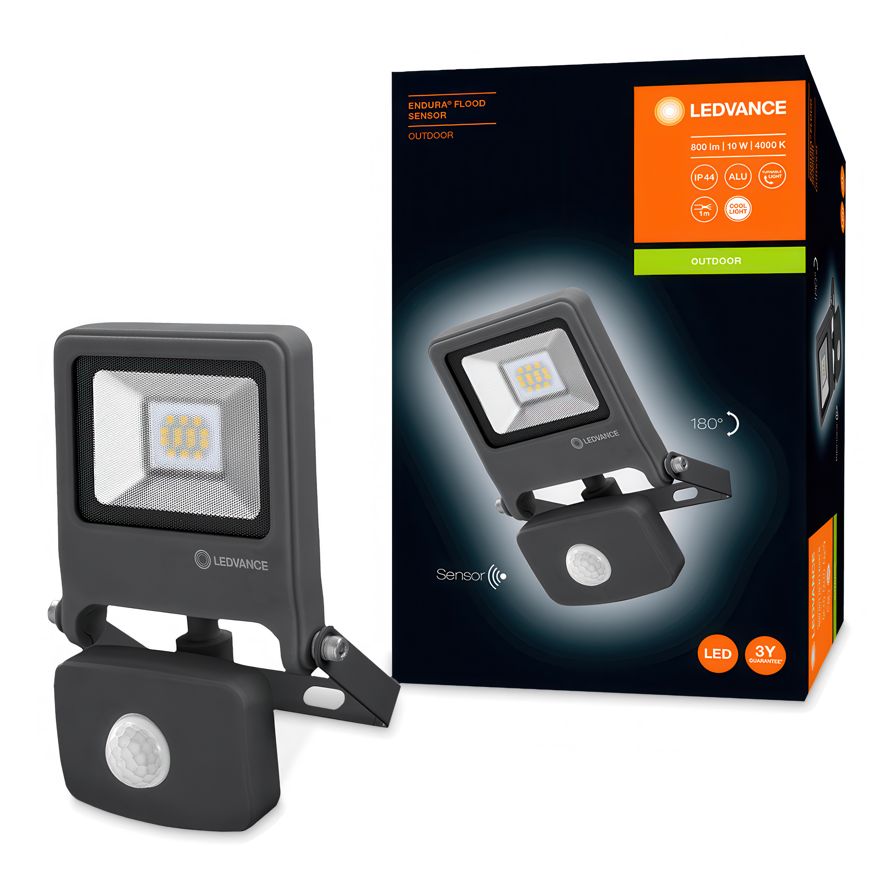 LED reflektor se senzorem ENDURA® FLOOD 10W LEDVANCE