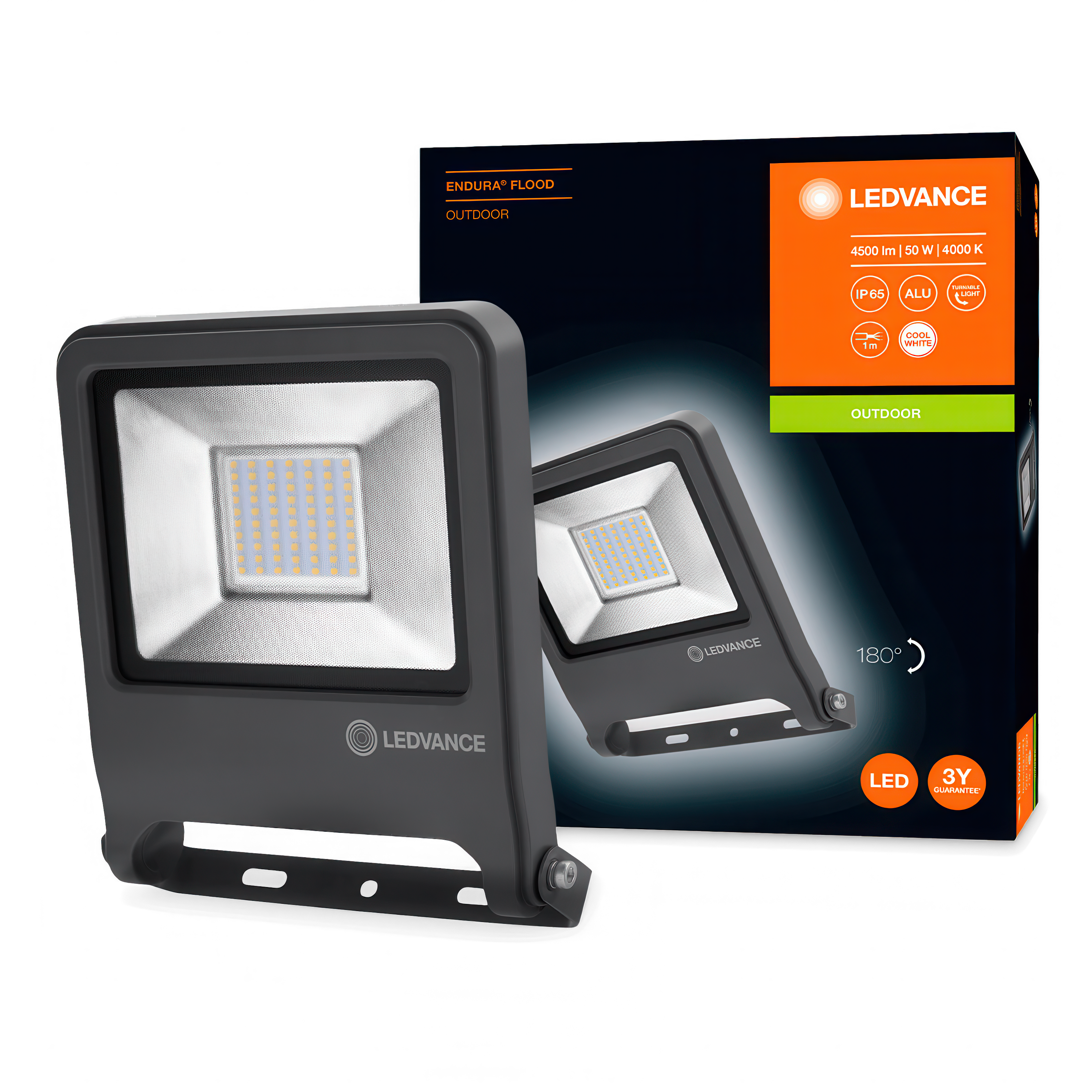 LED reflektor ENDURA® FLOOD Cool White 50 W 4000 K DG