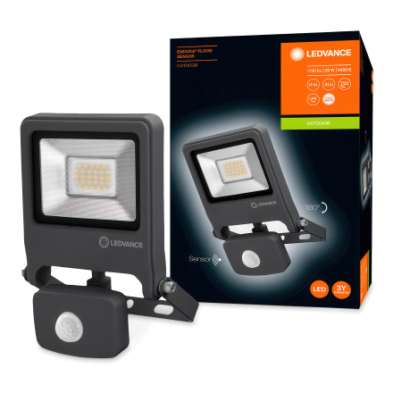ENDURA® FLOOD Sensor Cool White 20W reflektor se senzory LEDVANCE