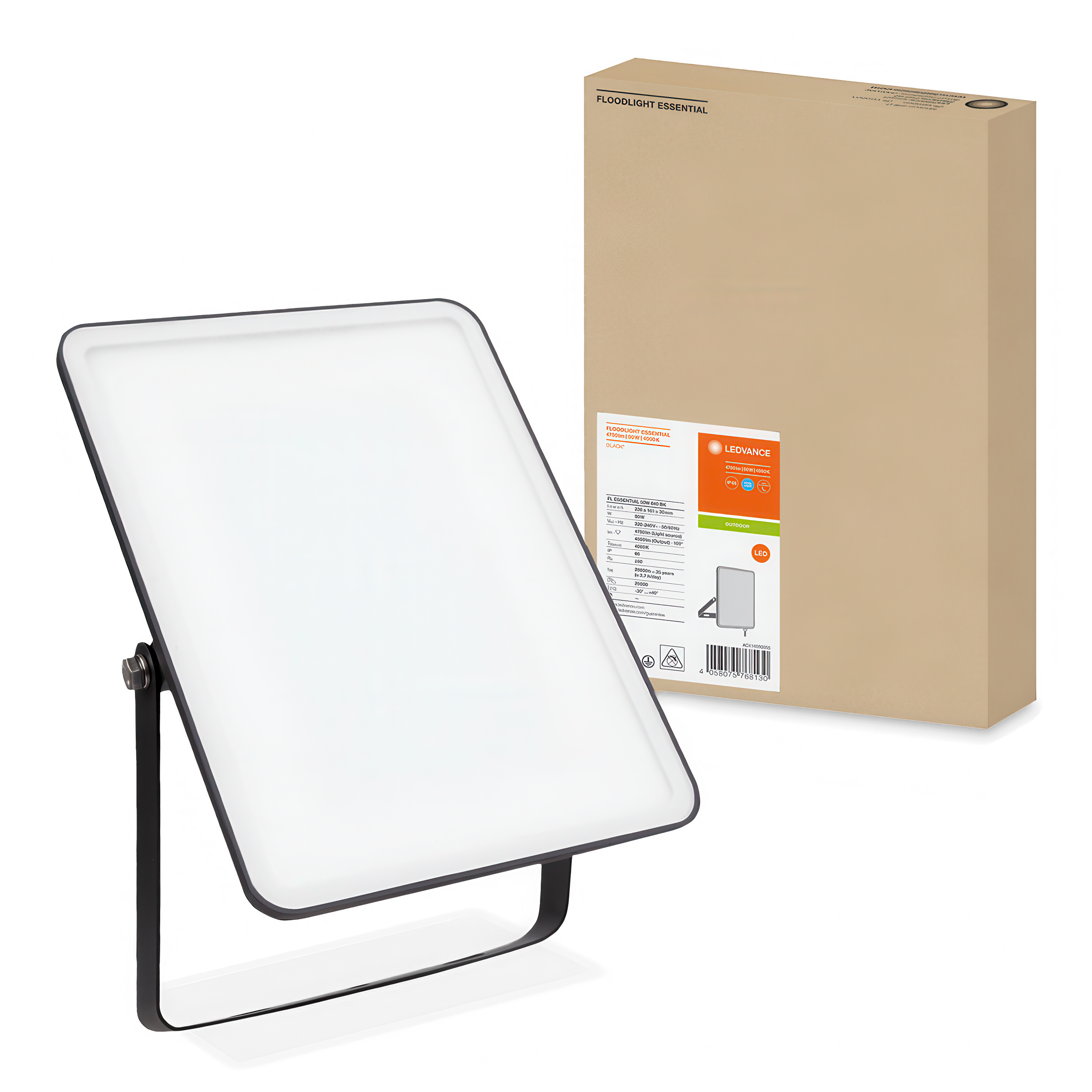 FL ESSENTIAL 50W černý reflektor IP65 LEDVANCE