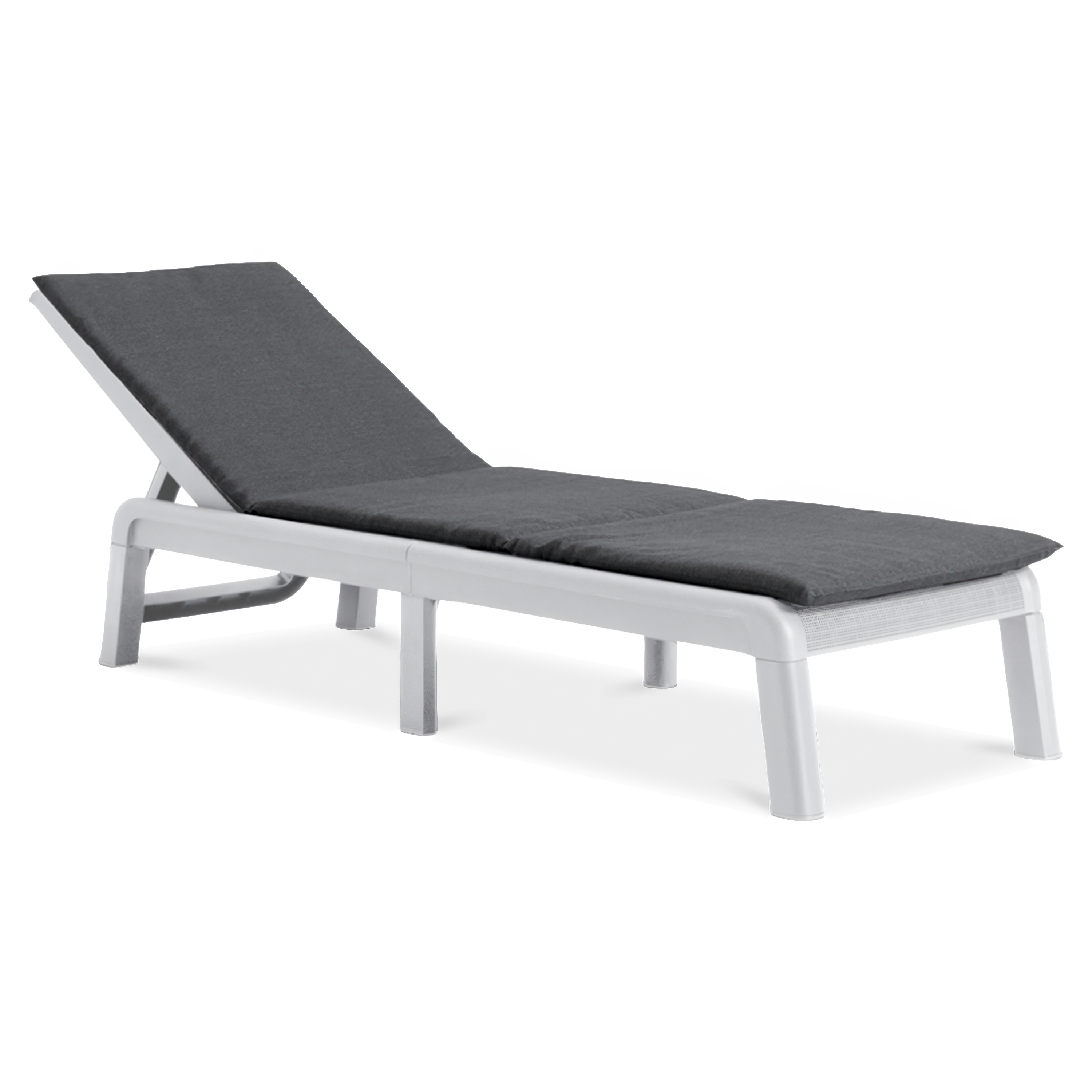 Zahradní lehátko s polštáři Mallorca bílá/světle šedá - Keter