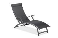 Hliníkové zahradní lehátko RELAX Black