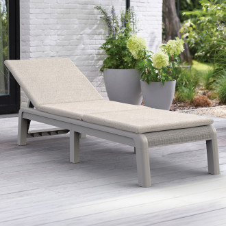 Zahradní lehátko s polštářem ATLAS Soft béžová/oat - Keter