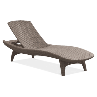 PACIFIC Zahradní lehátko Cappuccino