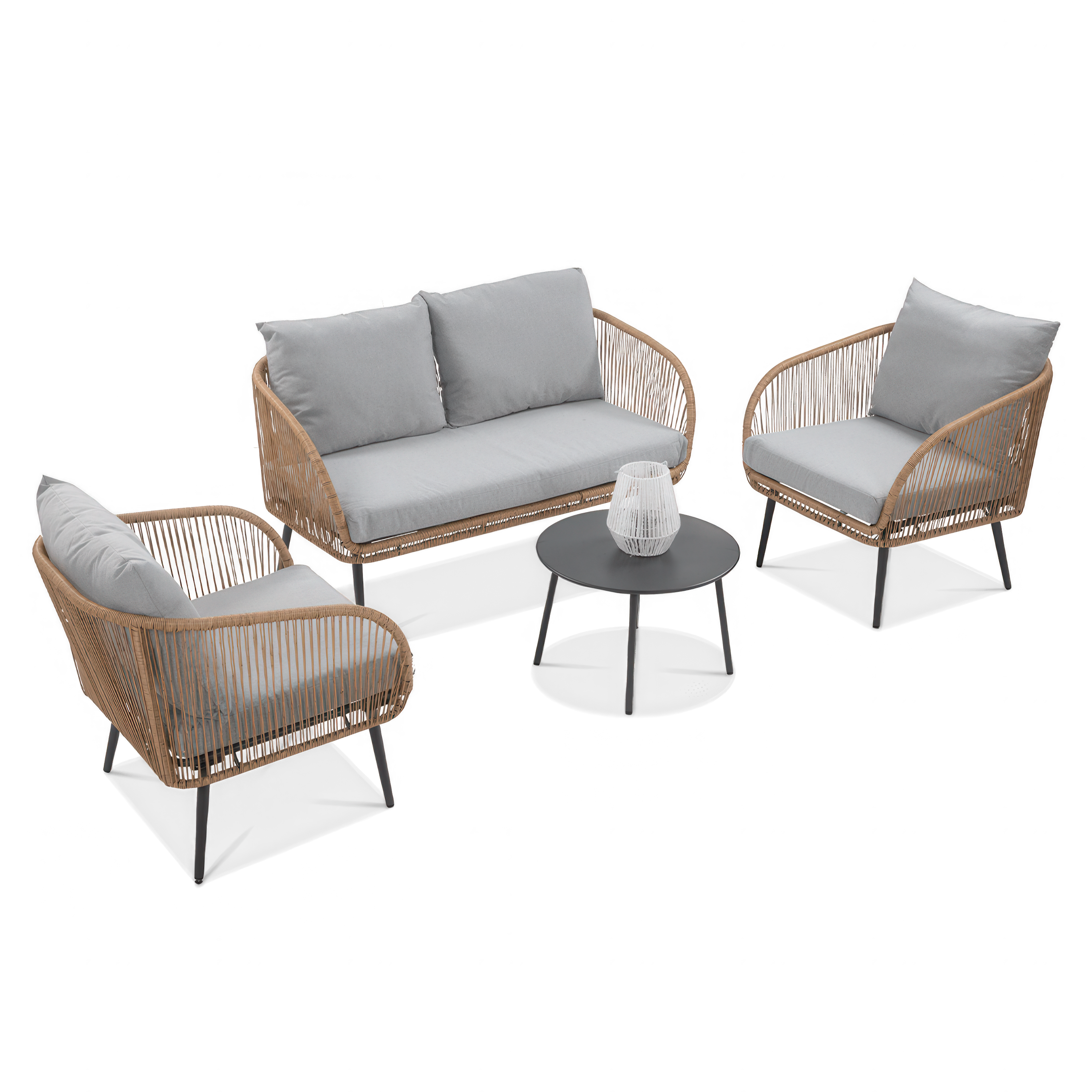 Obývací sestava FORTE CAFFE Nature/Grey - Focus Garden