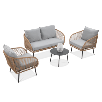 Obývací sestava FORTE CAFFE Nature/Grey - Focus Garden