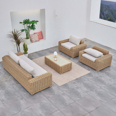 JAKARTA CAFFE Béžové salonní apartmá