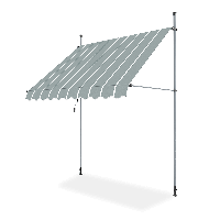 Balkonová markýza EASY šedá/bílá 250x130cm - Focus Garden