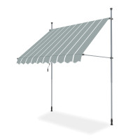Balkonová markýza Bjørkka EASY 250x130 cm šedo-bílá