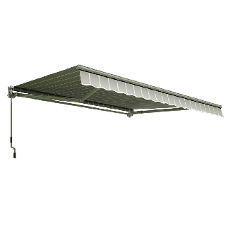 Balkonová markýza CLASSIC 300x250 šedá/bílá - Gutroof