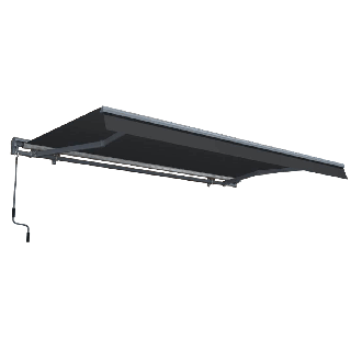 Markýza na terasu PREMIUM 400x300 šedá - Gutroof