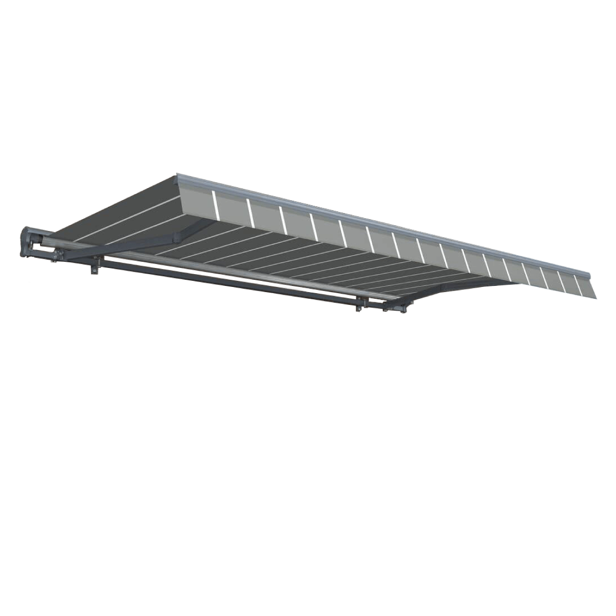 Markýza PREMIUM AUTOMATIC 400x300 šedá/bílá - Gutroof