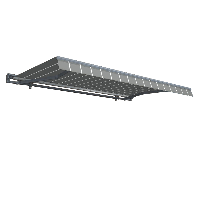 Markýza PREMIUM AUTOMATIC 400x300 šedá/bílá - Gutroof