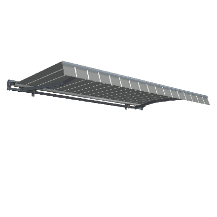 Markýza PREMIUM AUTOMATIC 400x300 šedá/bílá - Gutroof