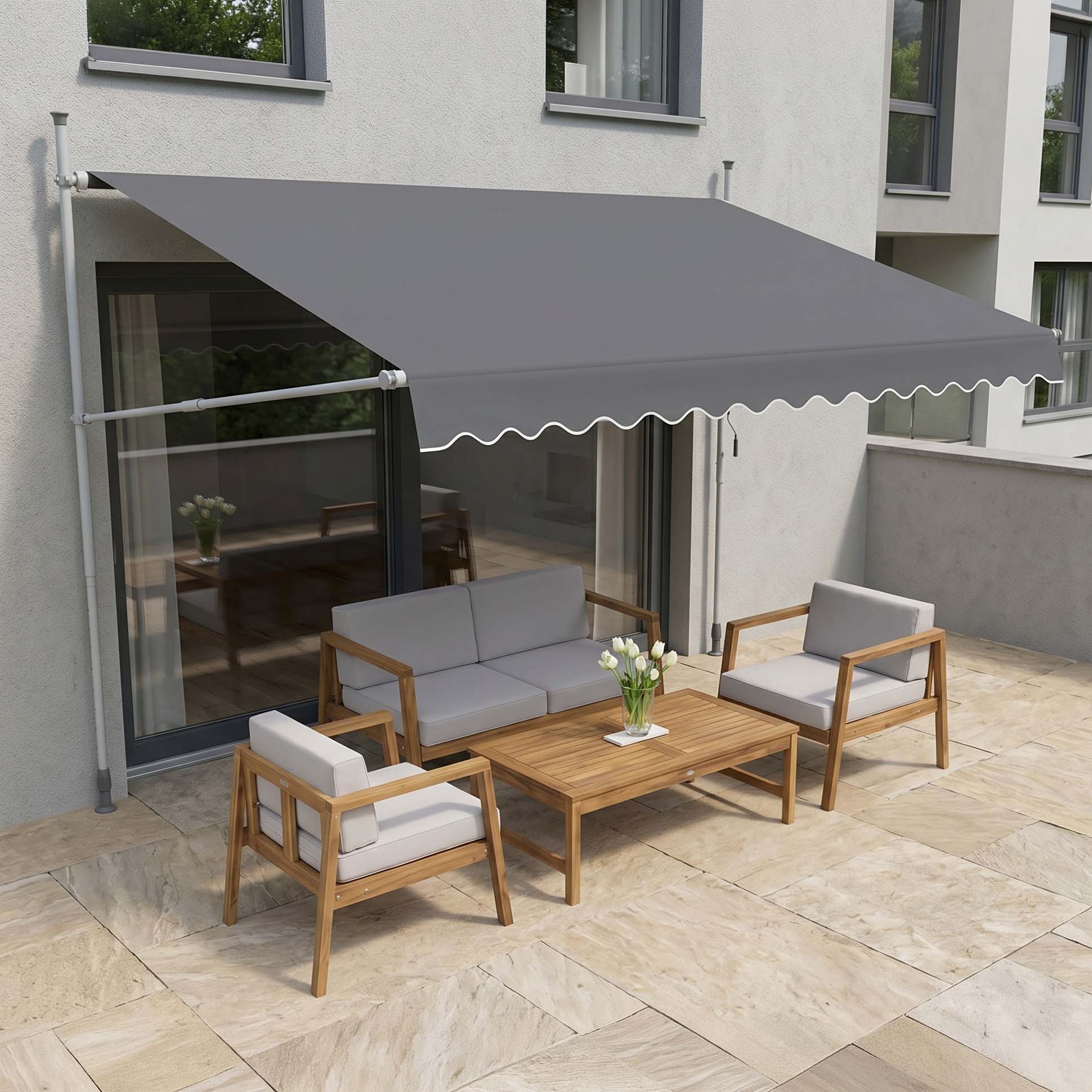 Markiza balkonowa EASY Grey 350x130cm - Focus garden