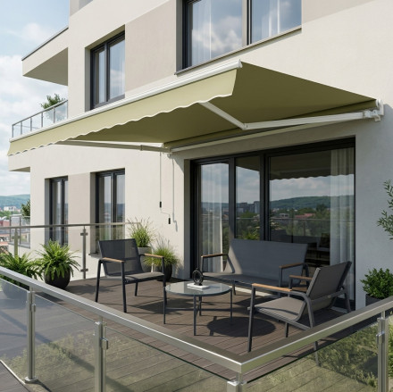 Terasová markýza CLASSIC 400x300 Beige - Gutroof