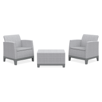 Balkonový set Scandi Forma Ash Grey-Storm Grey/ Light Grey - Keter
