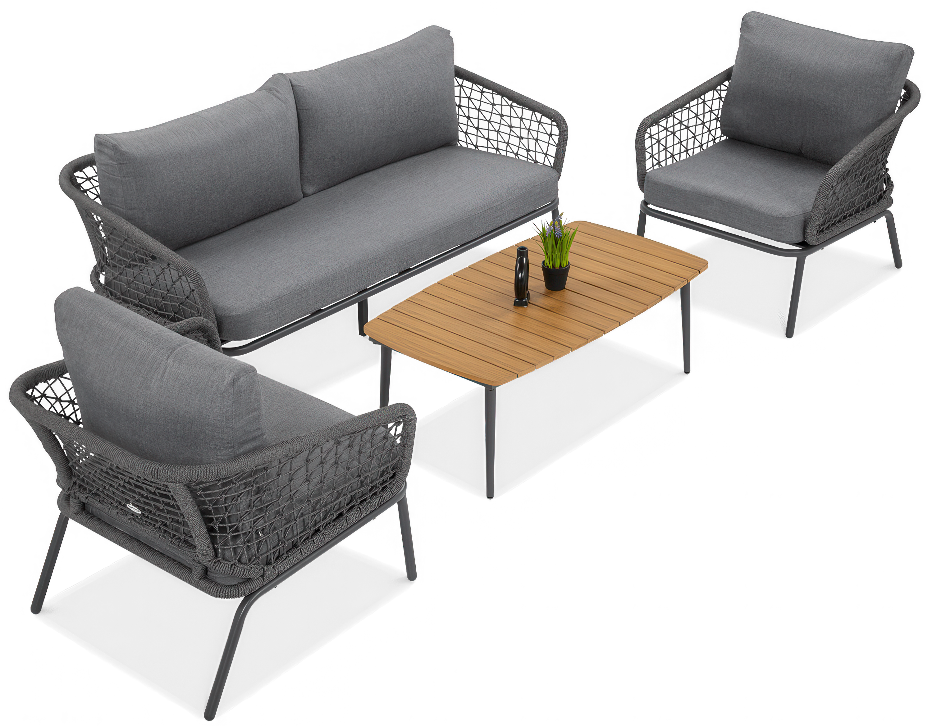 Zahradní nábytek ROMA CAFFE Dark Grey - FURRORE