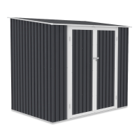 Kovová místnost na nářadí KENT 222x149cm Cold Grey - HARDMAISTER