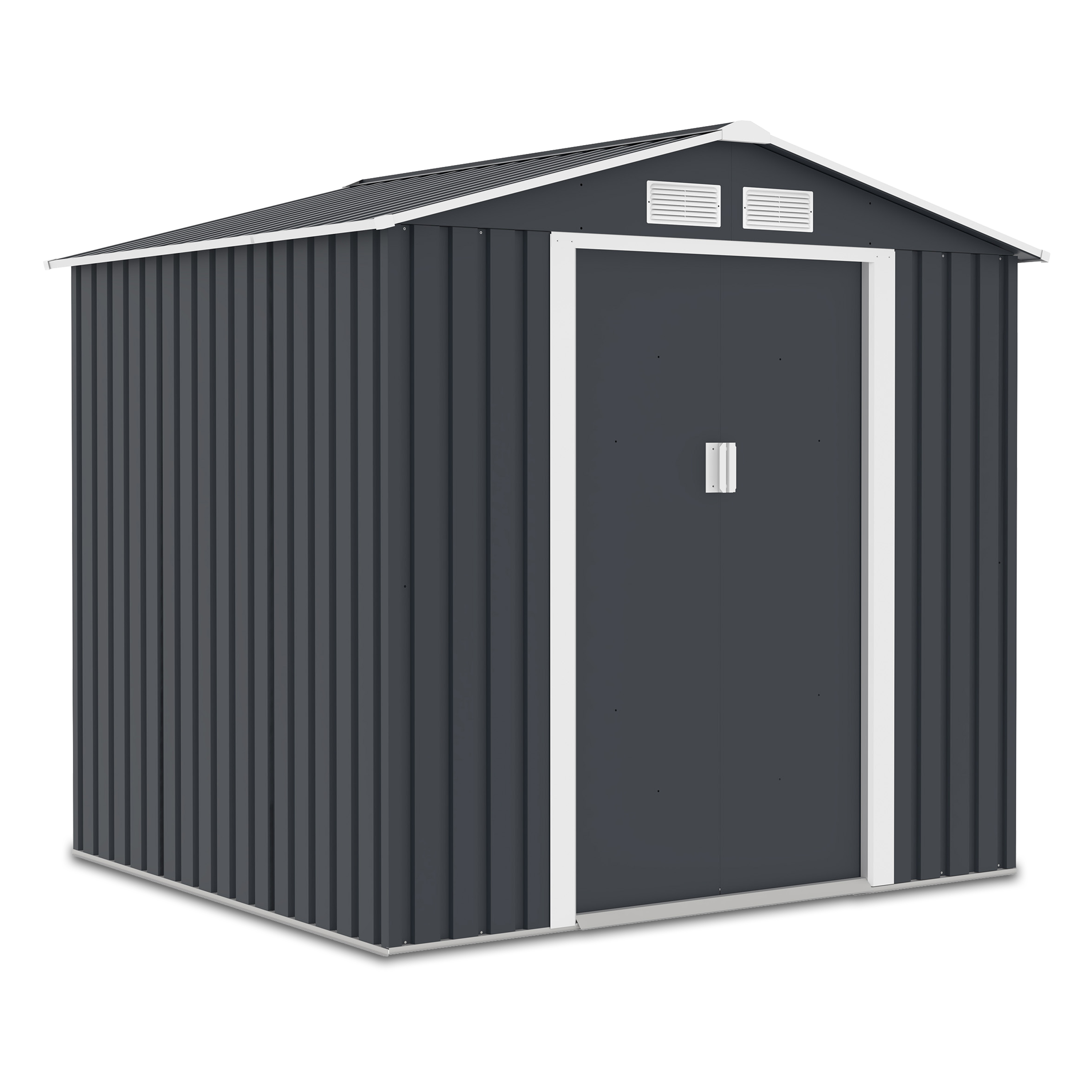 Zahradní kovový domek VECTOR 7x6 Cold Grey - Hardmaister