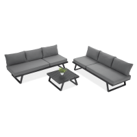 Modulární rohová skříňka MIDWAY Dark Grey - FOCUS GARDEN