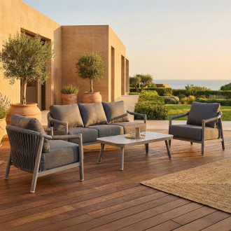 Hliníkový terasový nábytek MONTI CAFFE GREY - FURRORE