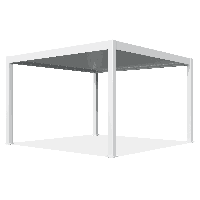 Zahradní pergola DELUXE PRO Automatic 4x4 + LED, White - Gutroof